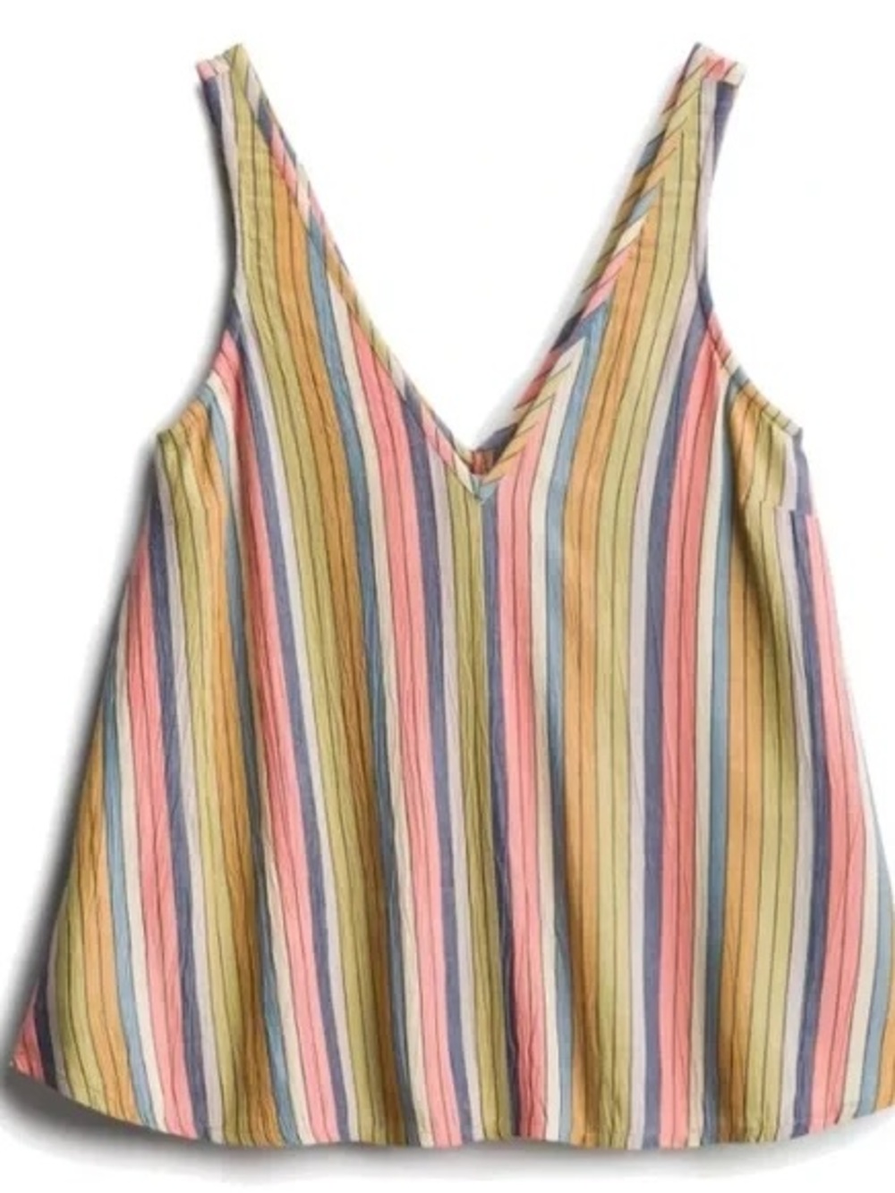 O’Neill Striped Cold Shoulder Blouse XL Boho Sleeveless Top